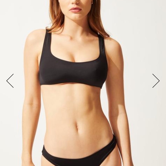 Solid & Striped Elle Bikini Swim Bottom Black - Picture 3 of 5